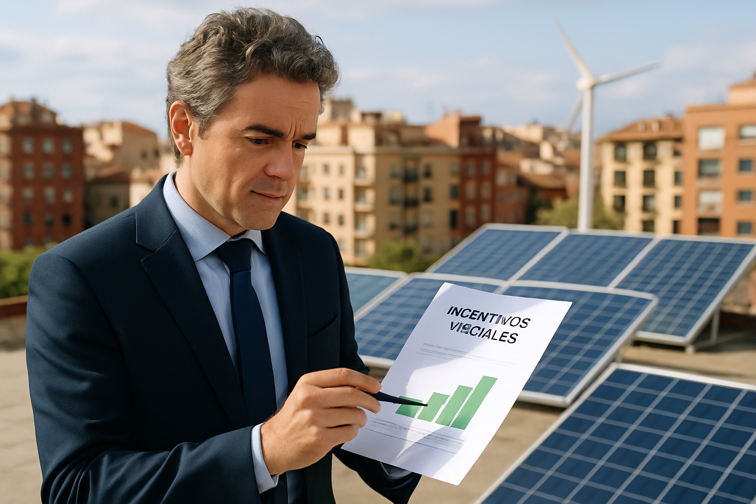 Fomentan proyectos de energía renovable en zonas urbanas españolas mediante incentivos fiscales