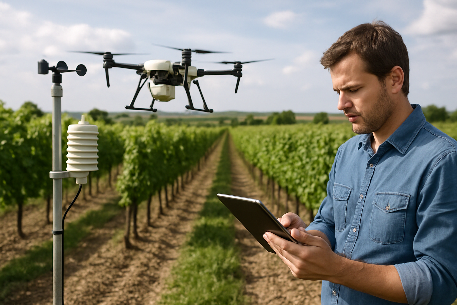España adopta drones y sensores para agricultura sostenible en 2025